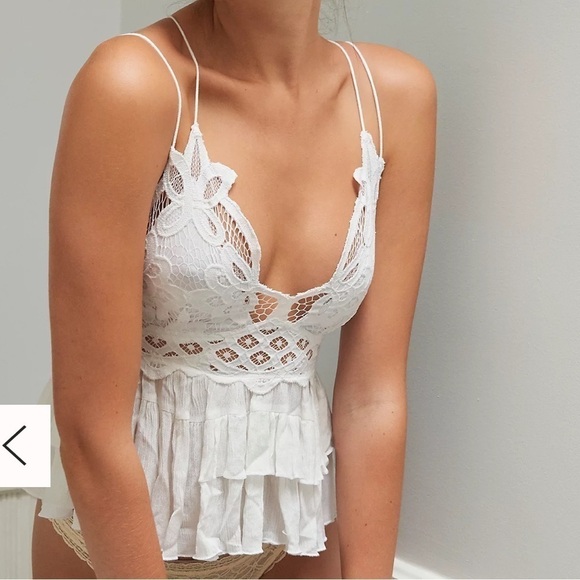 Free People Adella Cami White Size XS Extra Small NWT FP One - Picture 6 of 12